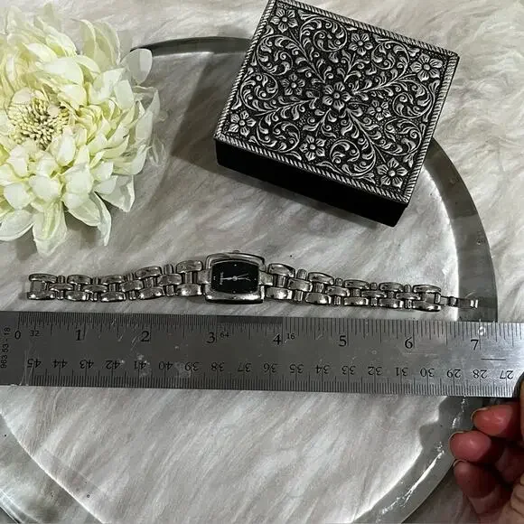 Fossil F2 ES8823 Stainless Steel Analog Quartz Silver Link Bracelet Wrist Watch - Picture 14 of 15